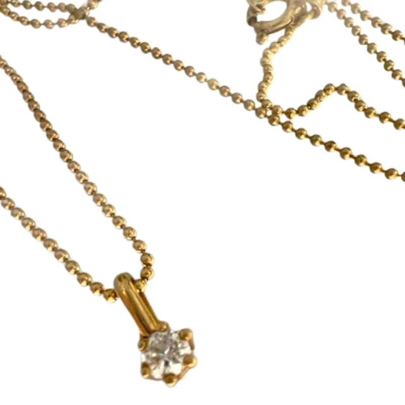 Pendentif solitaire or jaune diamant 0.15ct sold by 58 Facettes