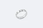 Bague en or blanc avec diamants sold by 58 Facettes