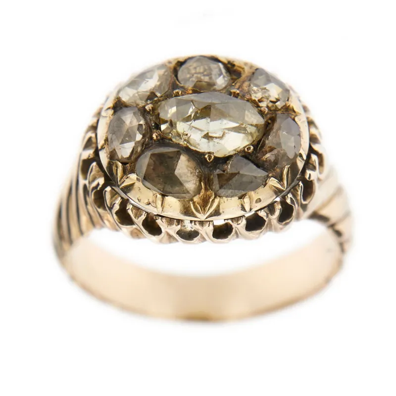 Bague ancienne Or jaune Diamants sold by 58 Facettes