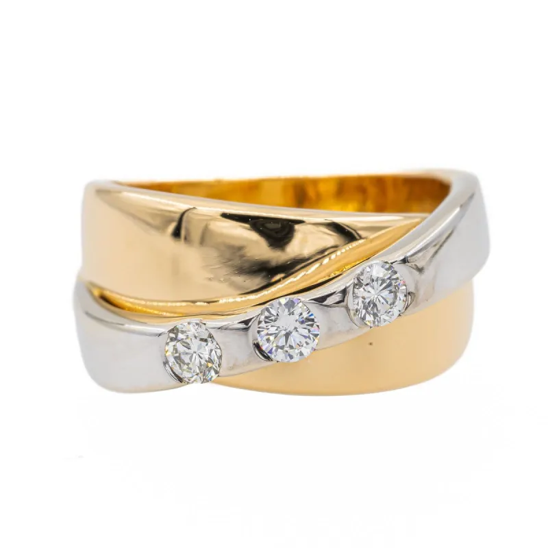 Bague Trilogie Or jaune Diamant sold by 58 Facettes