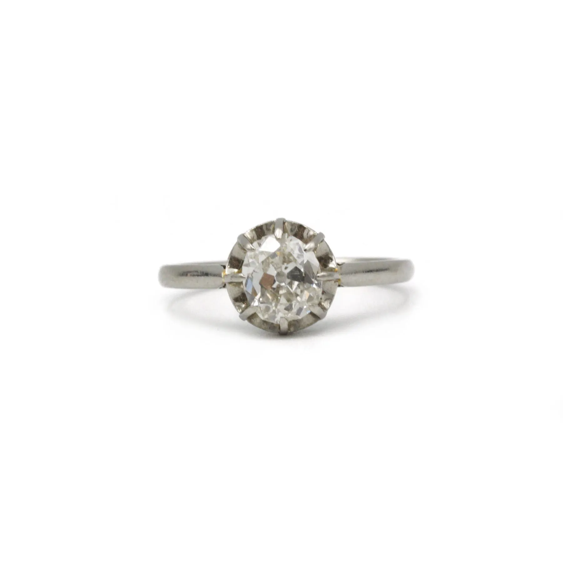 Solitaire - platine et diamant sold by 58 Facettes