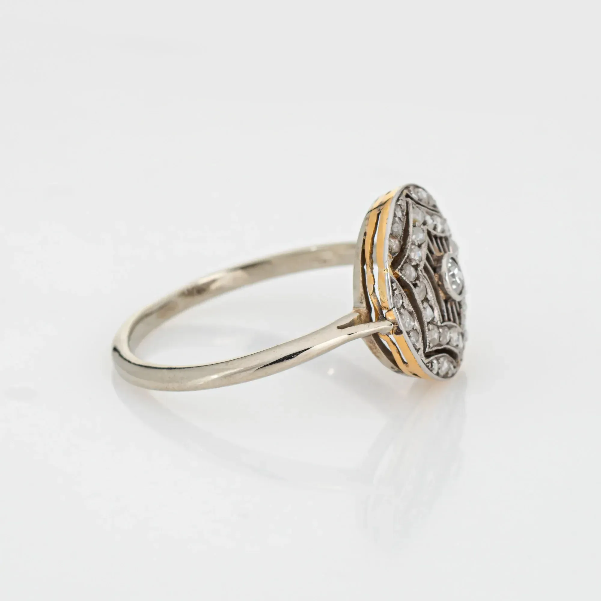 bague en diamant édouardien antique en platine sold by 58 Facettes product image thumbnail 4