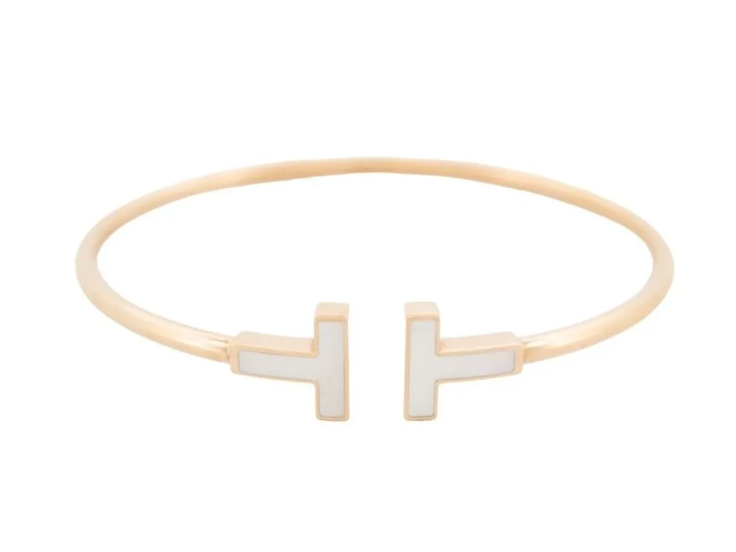 bracelet TIFFANY & CO t wire 17cm or jaune nacre sold by 58 Facettes