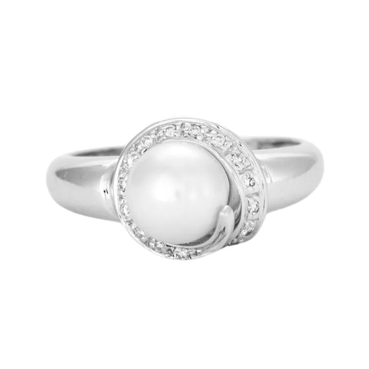 Bague Diamant et Perle sold by 58 Facettes