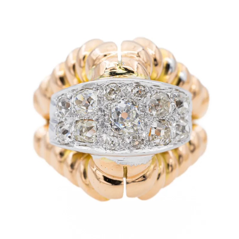 Bague Or rose Diamant sold by 58 Facettes