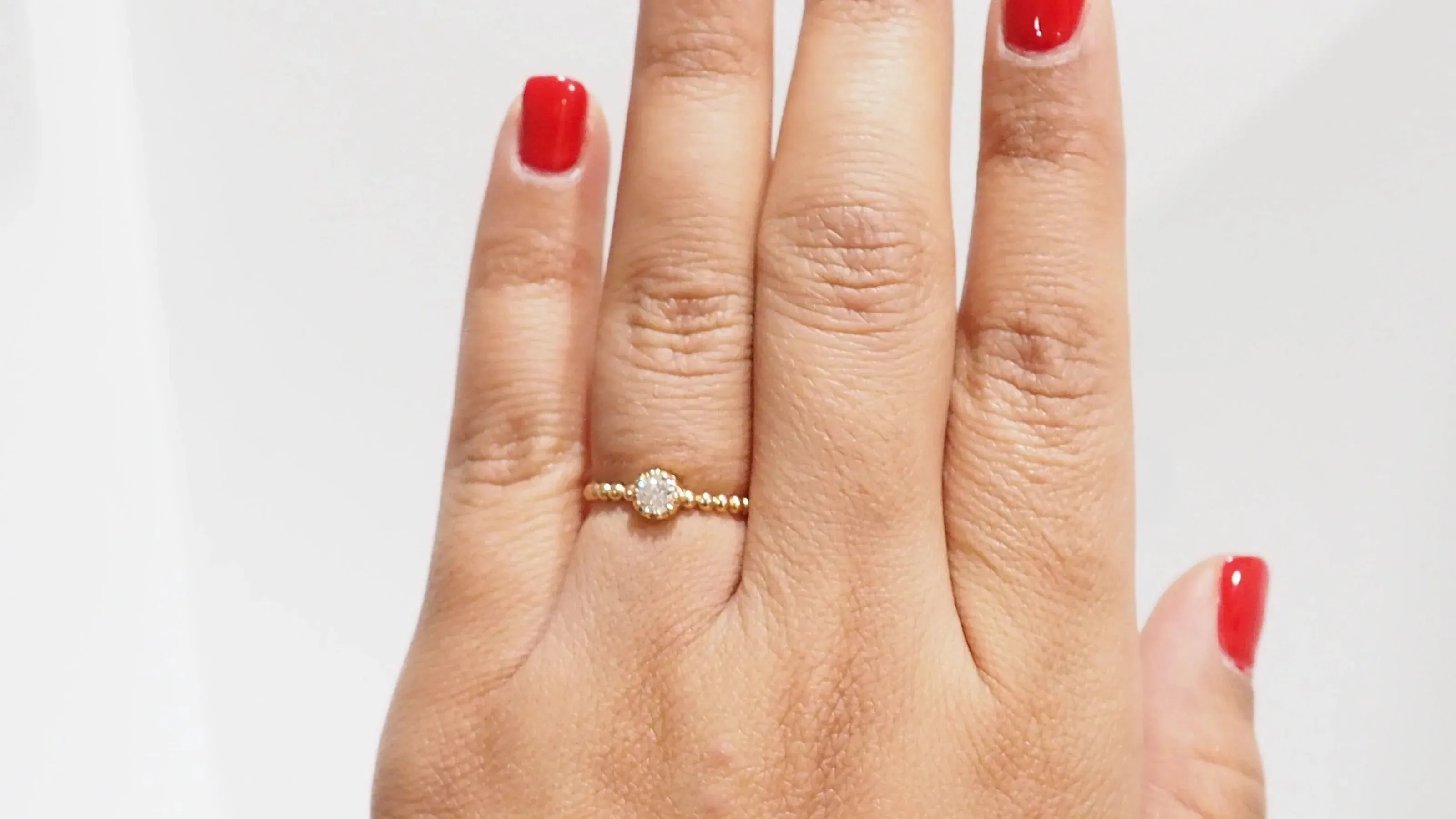 Bague perlée en or rose et diamant sold by 58 Facettes product image thumbnail 3