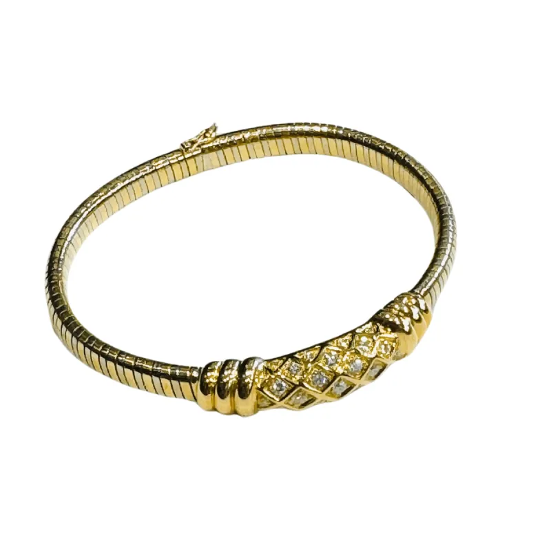 CARTIER - Bracelet Deux Ors & Diamants sold by 58 Facettes