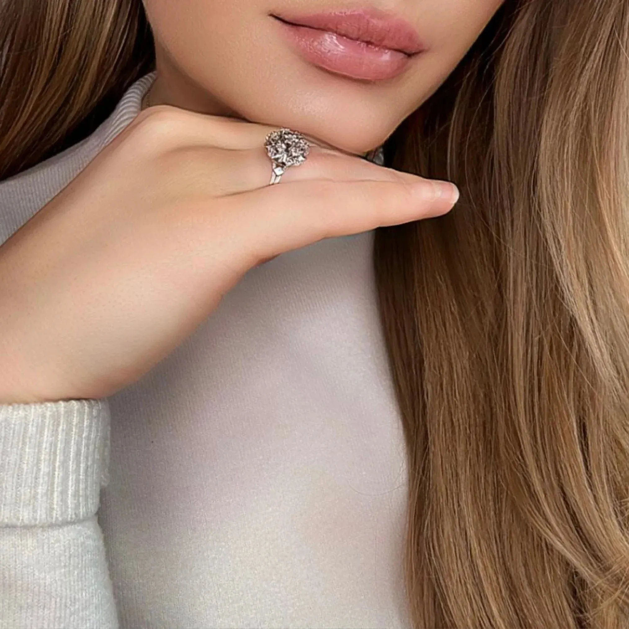 Bague Cocktail Or Blanc Diamants sold by 58 Facettes product image thumbnail 2