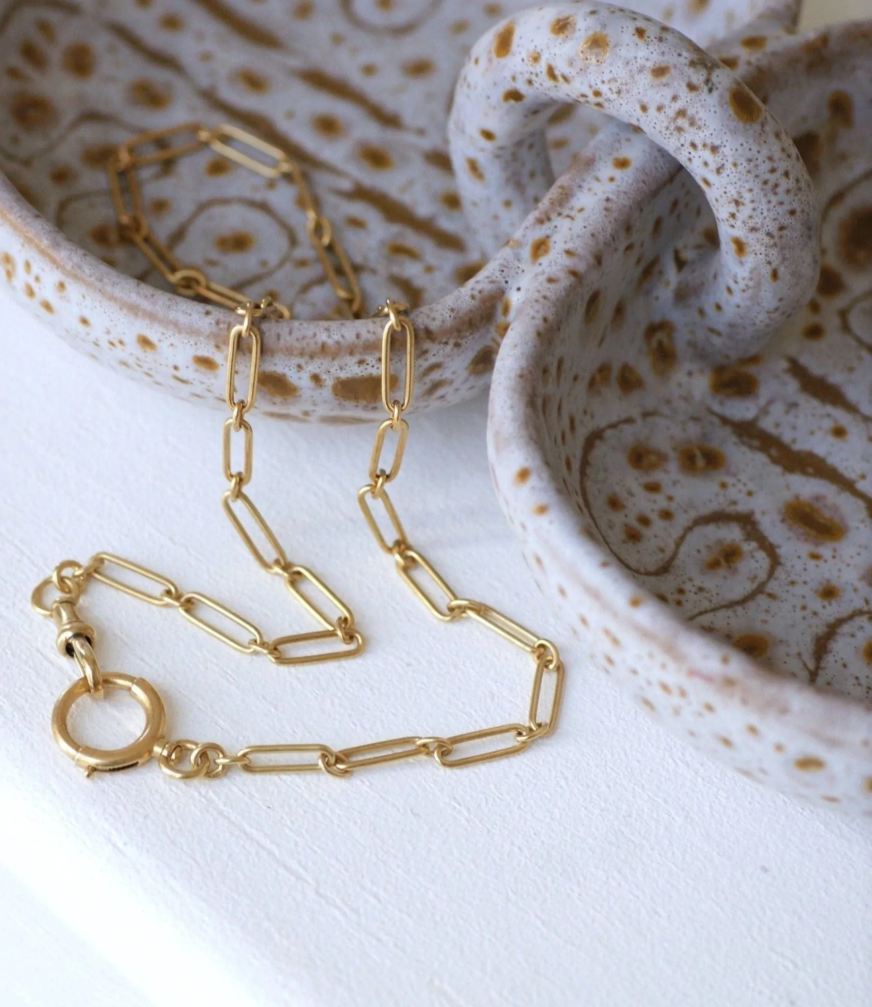 Chaîne ancienne maille rectangle en or jaune sold by 58 Facettes product image thumbnail 3