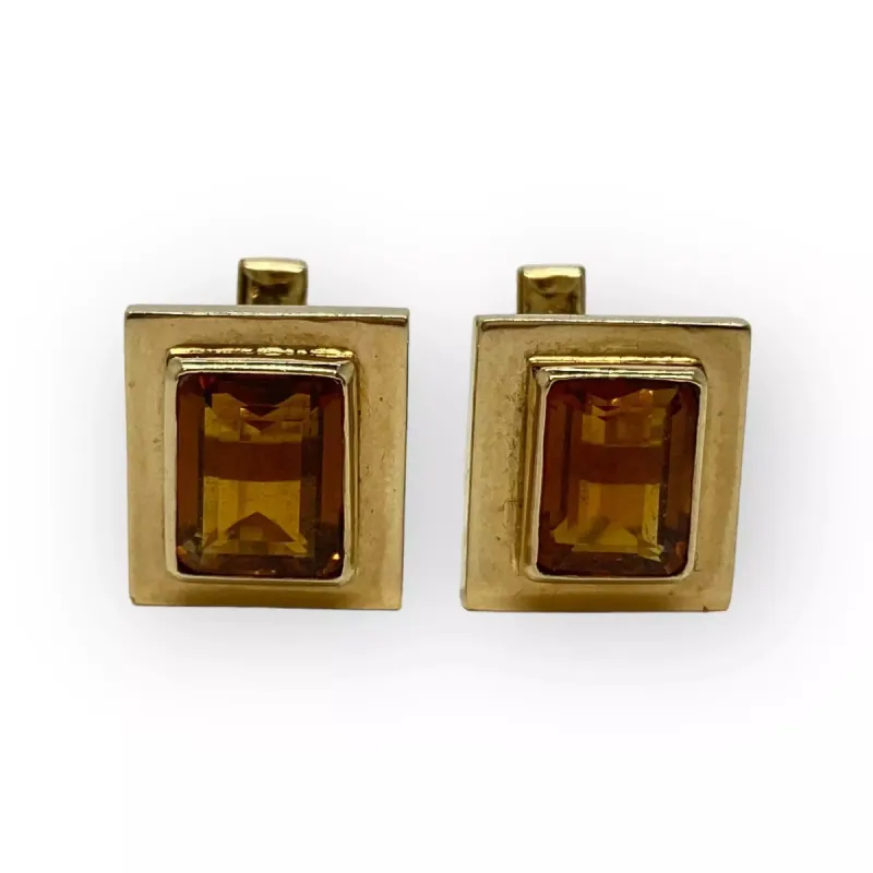 Boutons de Manchette en Or et Citrine sold by 58 Facettes