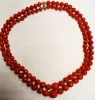 Collier 2 rangs corail sarde facetté en chute sold by 58 Facettes