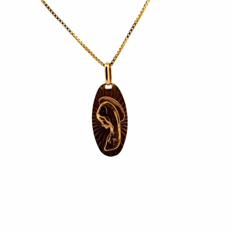 Médaille Vierge Marie Or Jaune sold by 58 Facettes