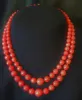 Collier 2 rangs corail sarde facetté en chute sold by 58 Facettes