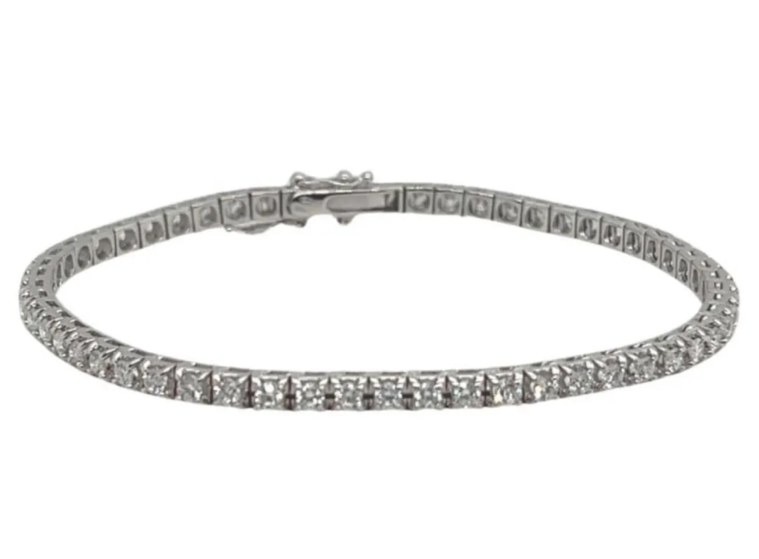Bracelet Tennis Or Blanc Diamants sold by 58 Facettes