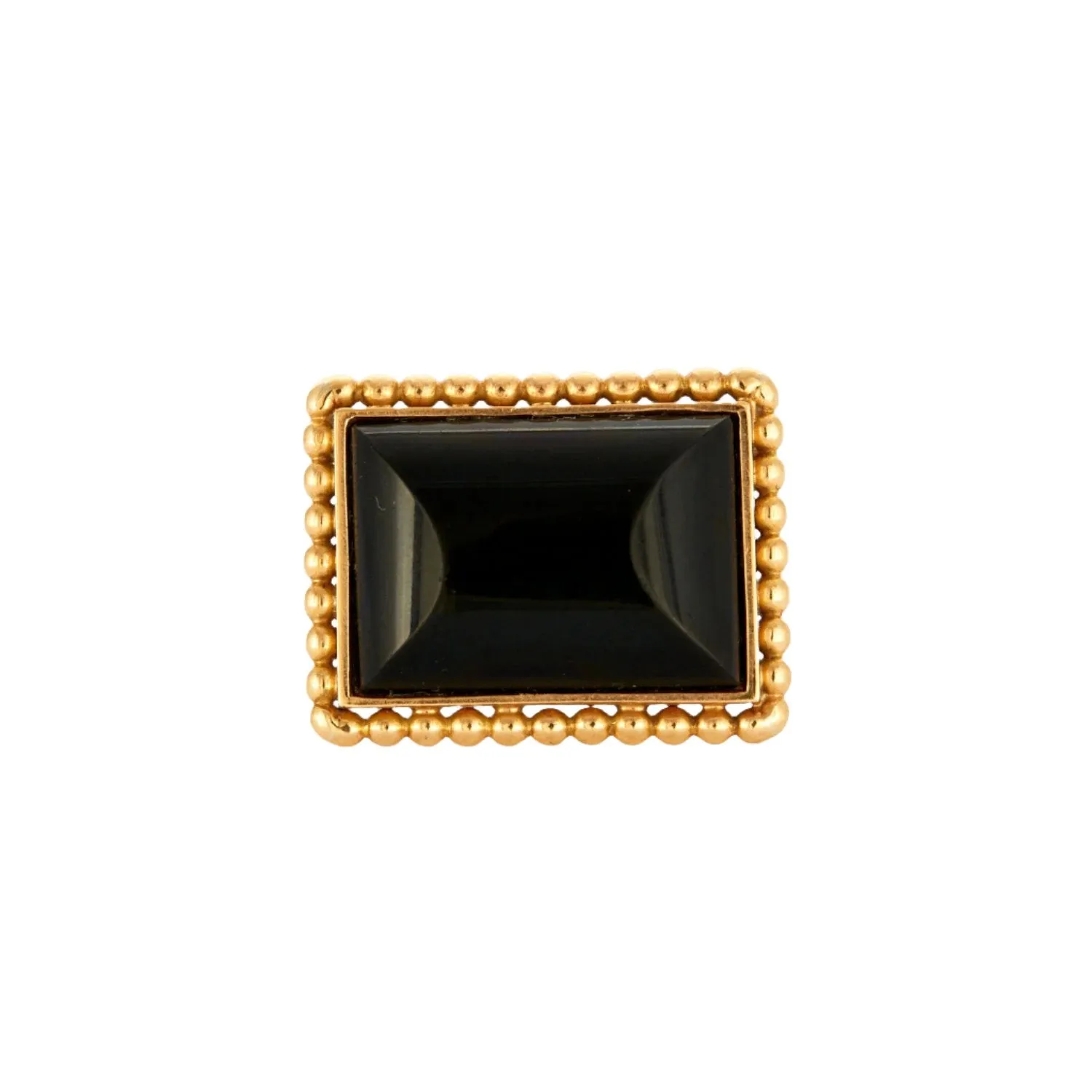 Bague or jaune onyx art déco sold by 58 Facettes