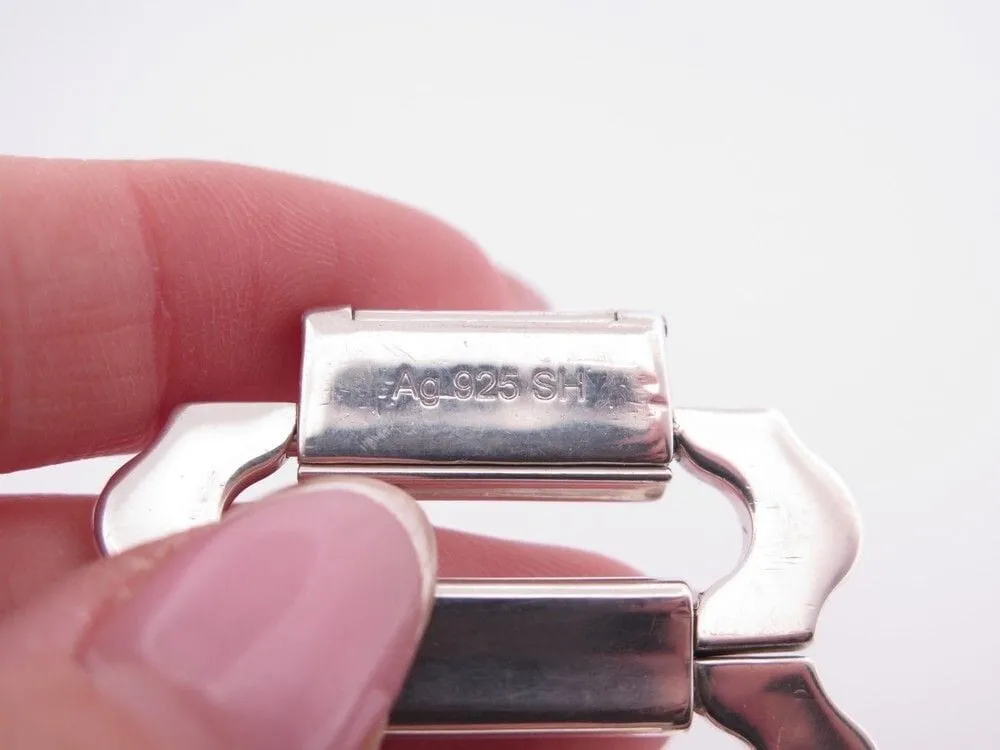 vintage bracelet HERMES ondine t 16 cm en argent massif 925 sold by 58 Facettes product image thumbnail 5