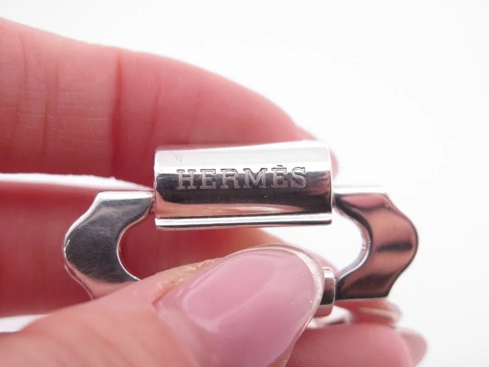 vintage bracelet HERMES ondine t 16 cm en argent massif 925 sold by 58 Facettes product image thumbnail 3