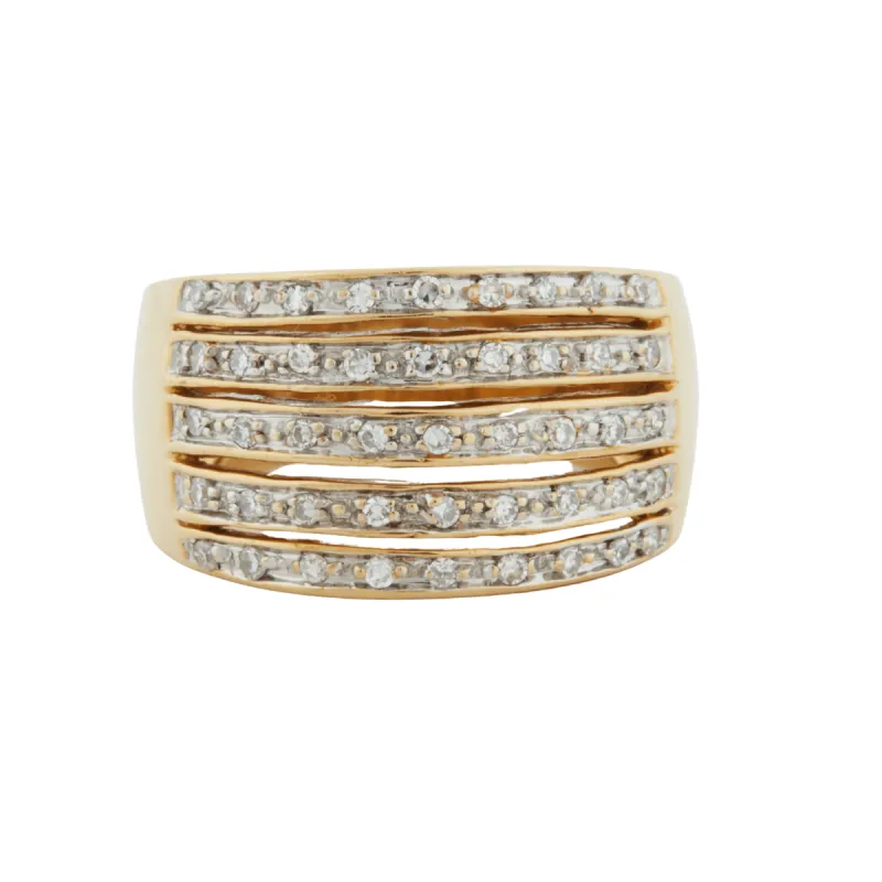 Bague Or jaune Diamants sold by 58 Facettes