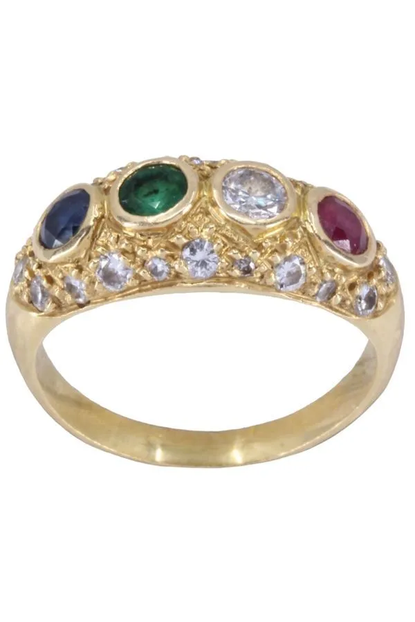 BAGUE JONC TUTTI FRUTTI sold by 58 Facettes product image thumbnail 3