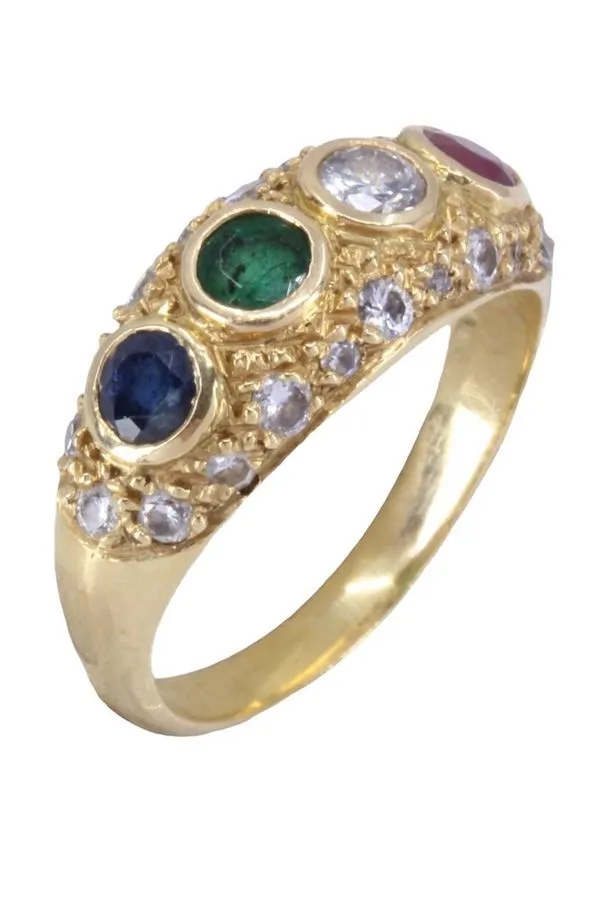 BAGUE JONC TUTTI FRUTTI sold by 58 Facettes product image thumbnail 4