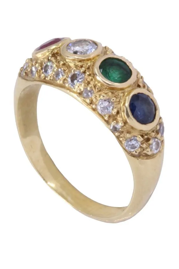 BAGUE JONC TUTTI FRUTTI sold by 58 Facettes product image thumbnail 5