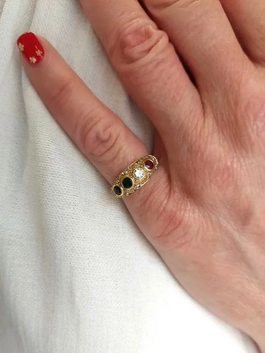 BAGUE JONC TUTTI FRUTTI sold by 58 Facettes product image thumbnail 2