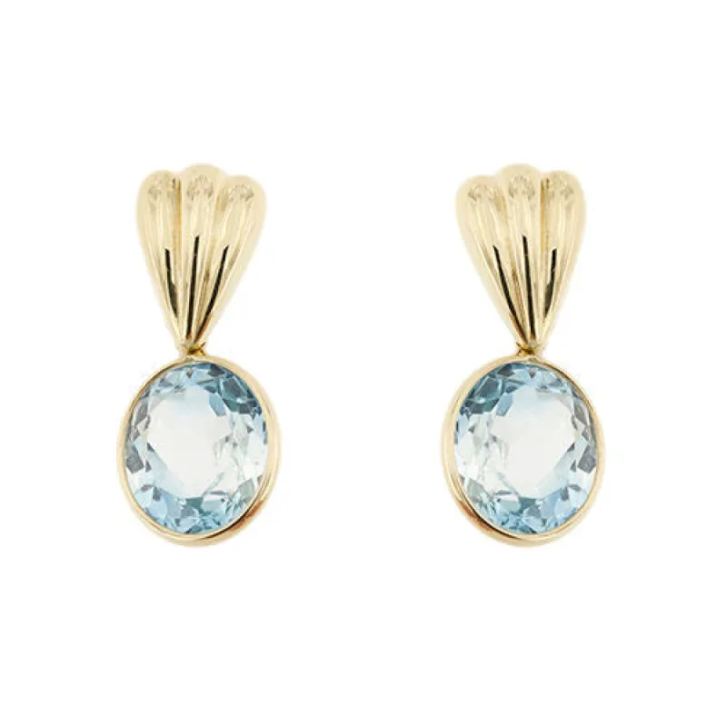 Boucles d'oreilles pendantes topazes sold by 58 Facettes