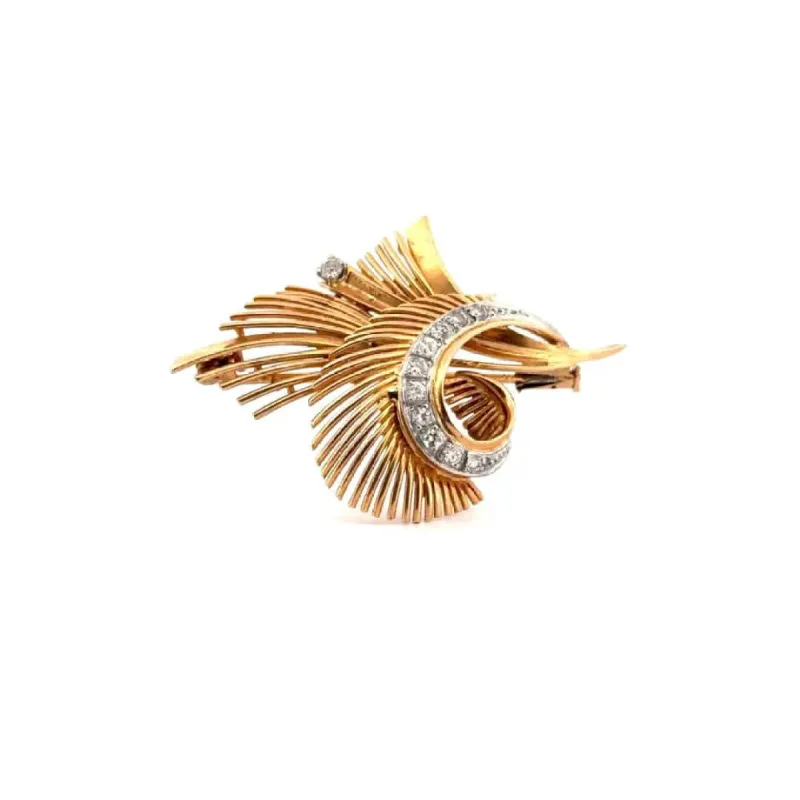 Broche Or Jaune & Diamants sold by 58 Facettes