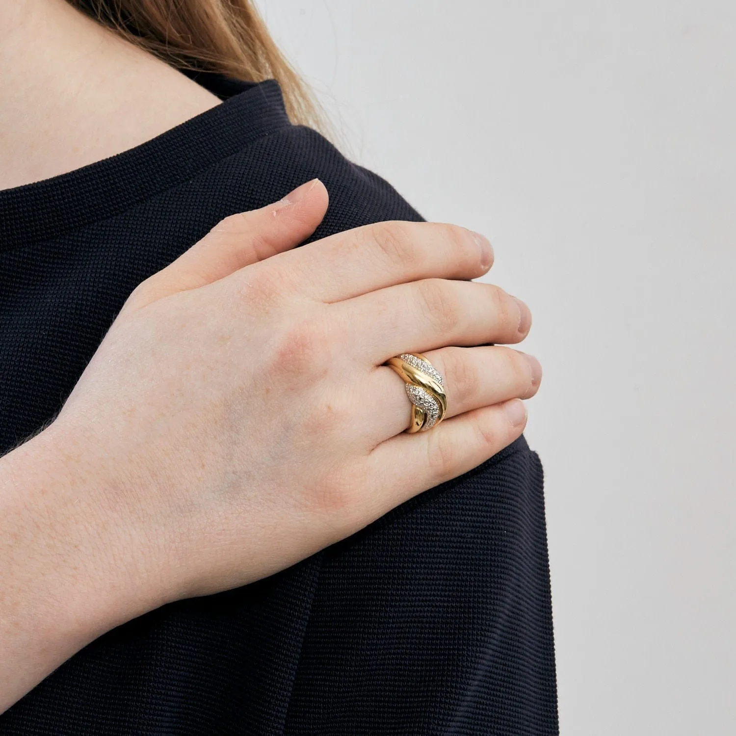 Bague godrons 2 Ors Diamants sold by 58 Facettes product image thumbnail 2