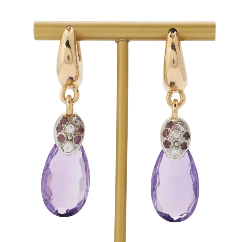 Boucles d’oreilles améthystes sold by 58 Facettes