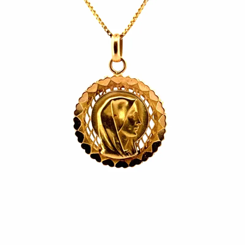 Médaille Marie or jaune sold by 58 Facettes