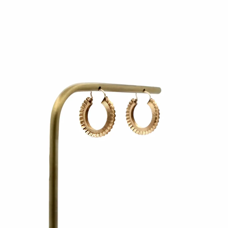 Créoles godronnées Or jaune sold by 58 Facettes