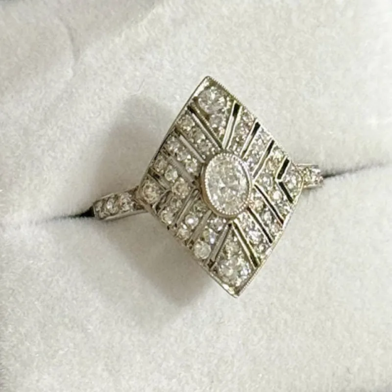 Bague Art déco Platine Diamants sold by 58 Facettes