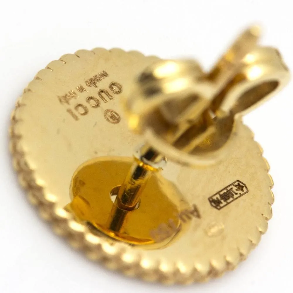 GUCCI - Boucles d'oreilles Or jaune Email sold by 58 Facettes product image thumbnail 4