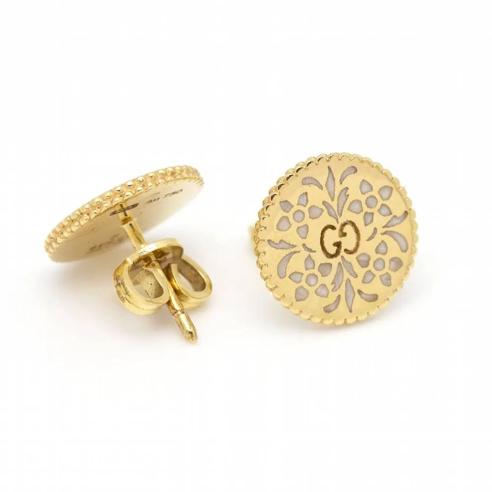 GUCCI - Boucles d'oreilles Or jaune Email sold by 58 Facettes product image thumbnail 3