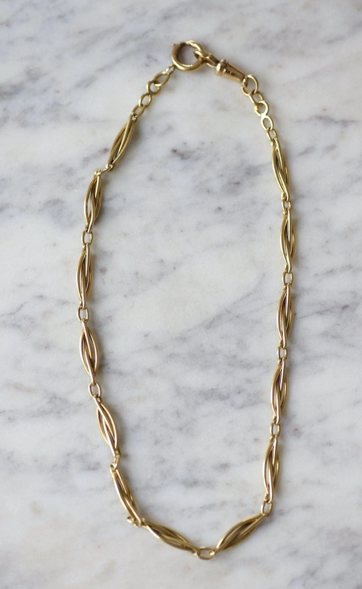 Chaîne de montre ancienne en or jaune sold by 58 Facettes product image thumbnail 3