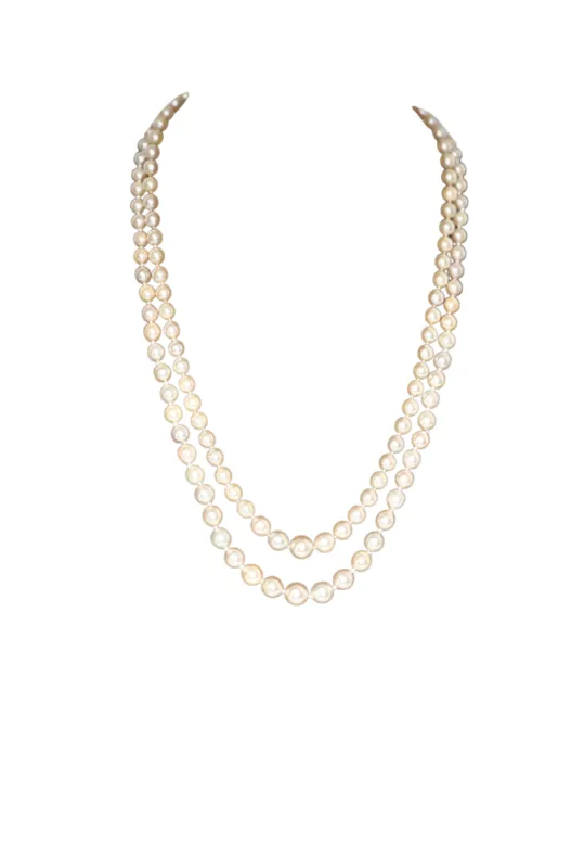 Collier 2 Rangs 138 Perles De Culture Fermoir Or sold by 58 Facettes