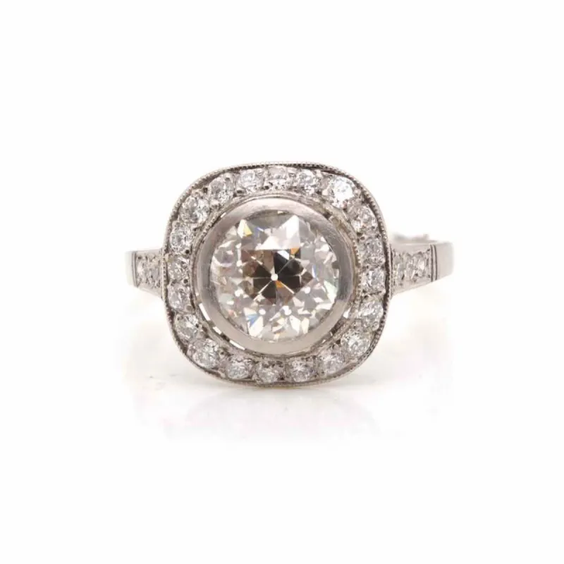 Bague de style Art Déco Platine Diamants sold by 58 Facettes