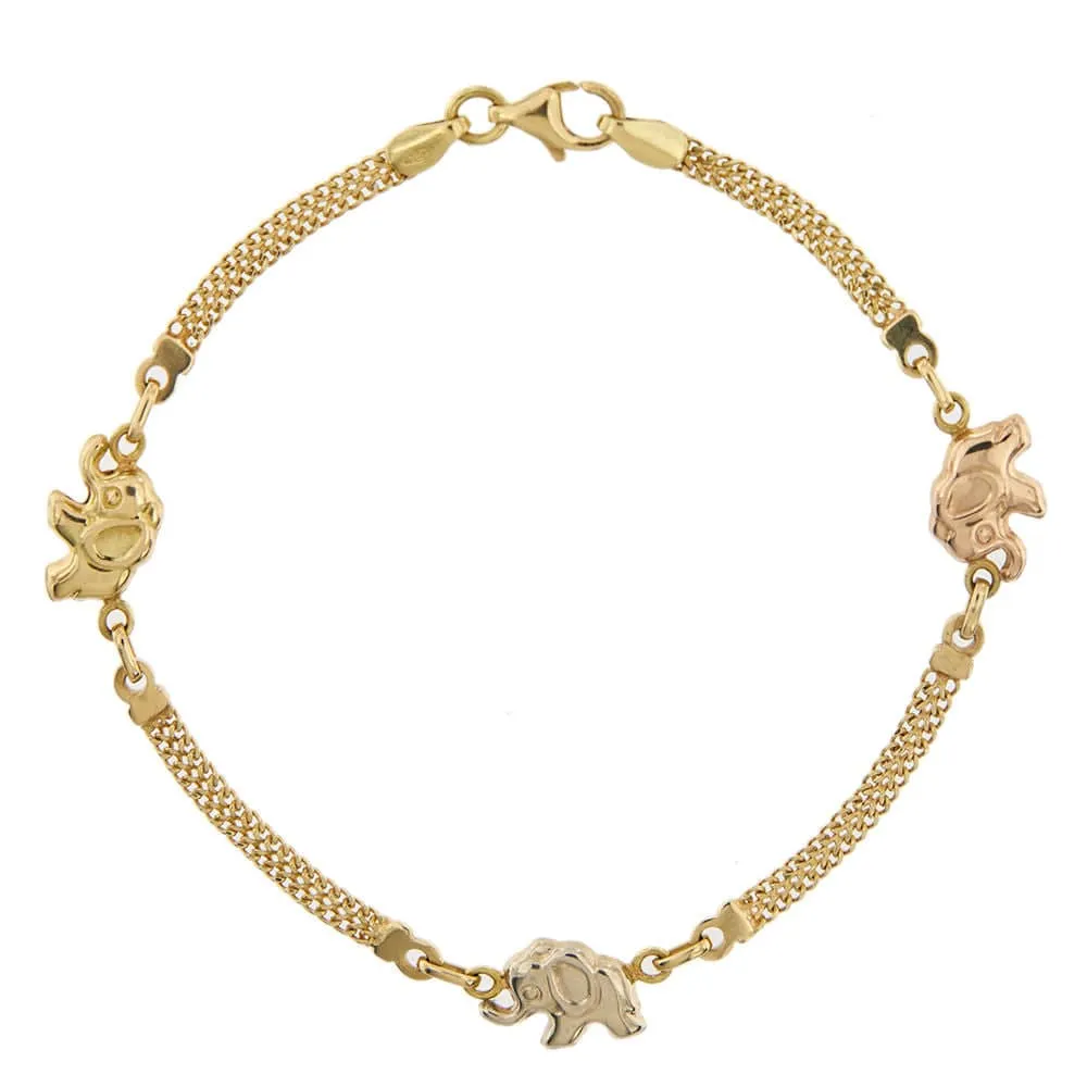 Bracelet avec des éléphants sold by 58 Facettes