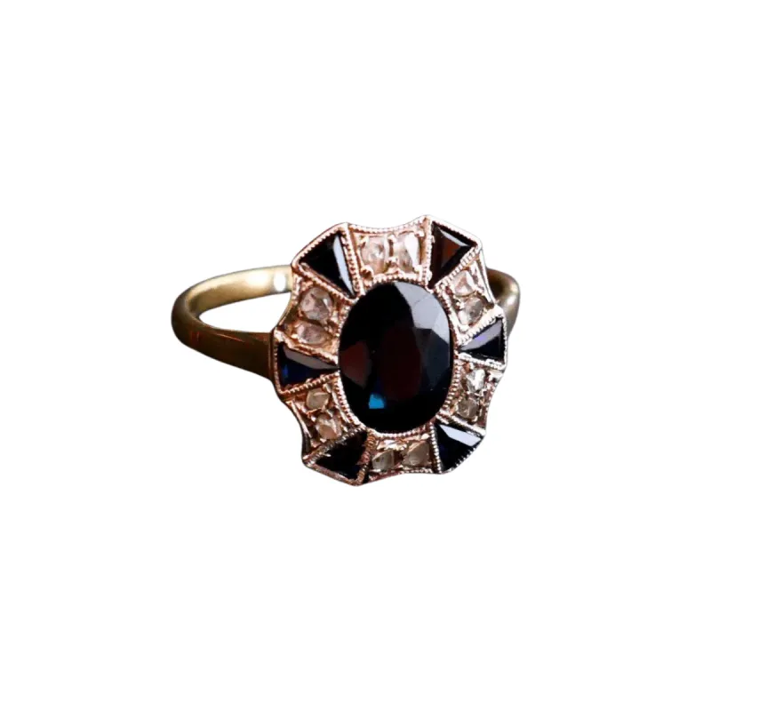 Bague Art Déco Saphir et Diamants sold by 58 Facettes