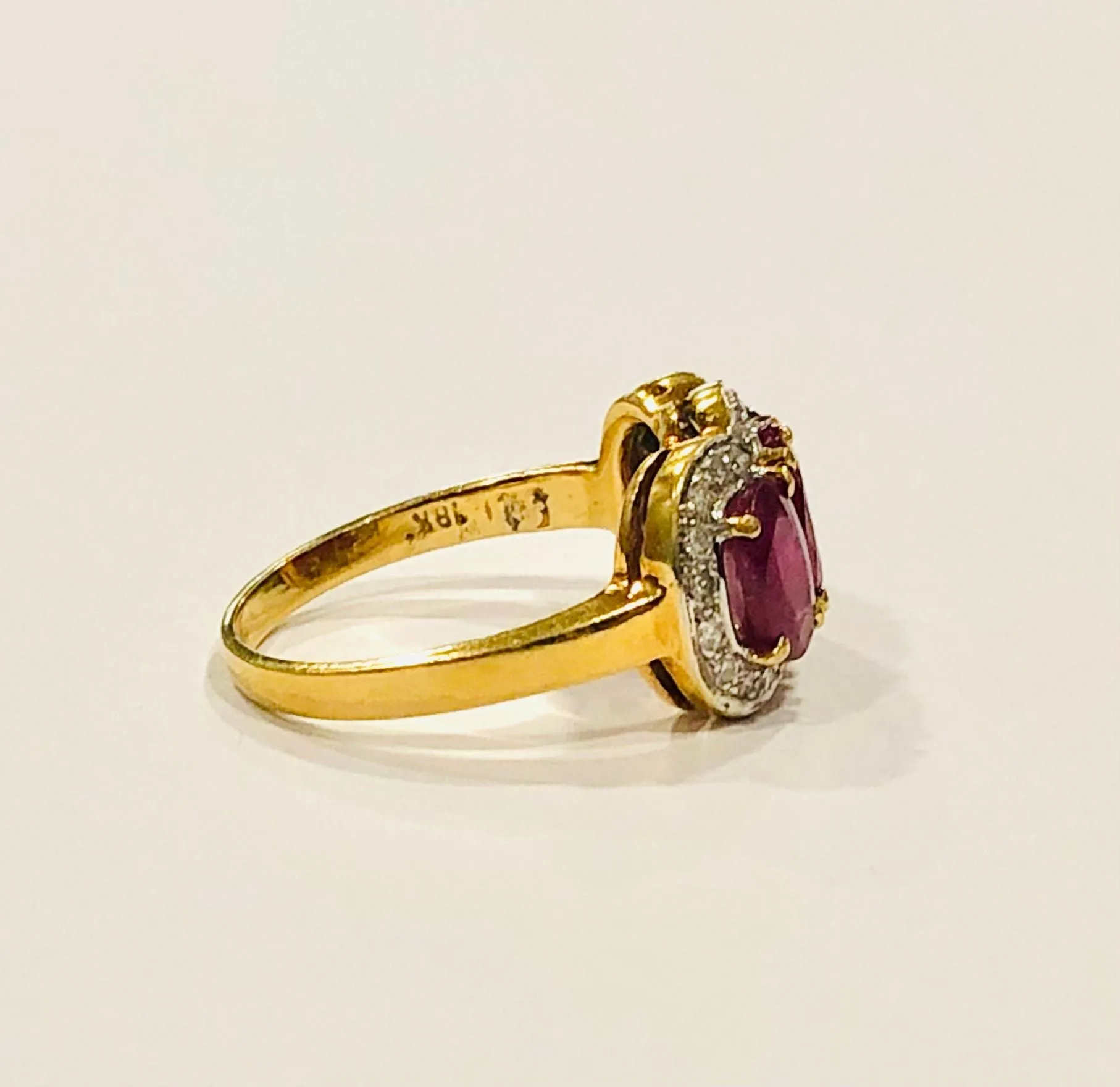 Bague trilogie rubis et diamants sold by 58 Facettes product image thumbnail 5