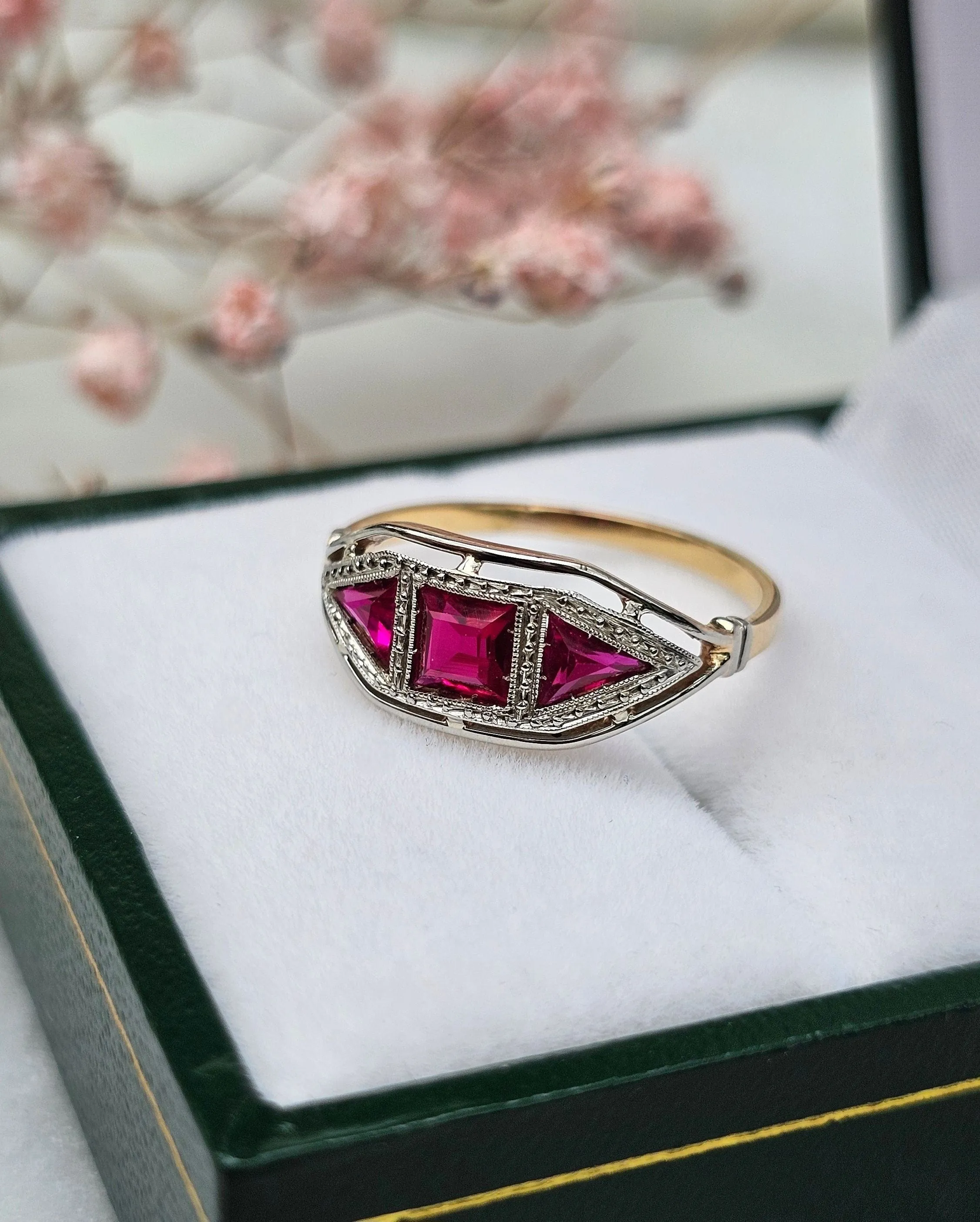 Bague Art Déco 2 ors, rubis sold by 58 Facettes product image thumbnail 3