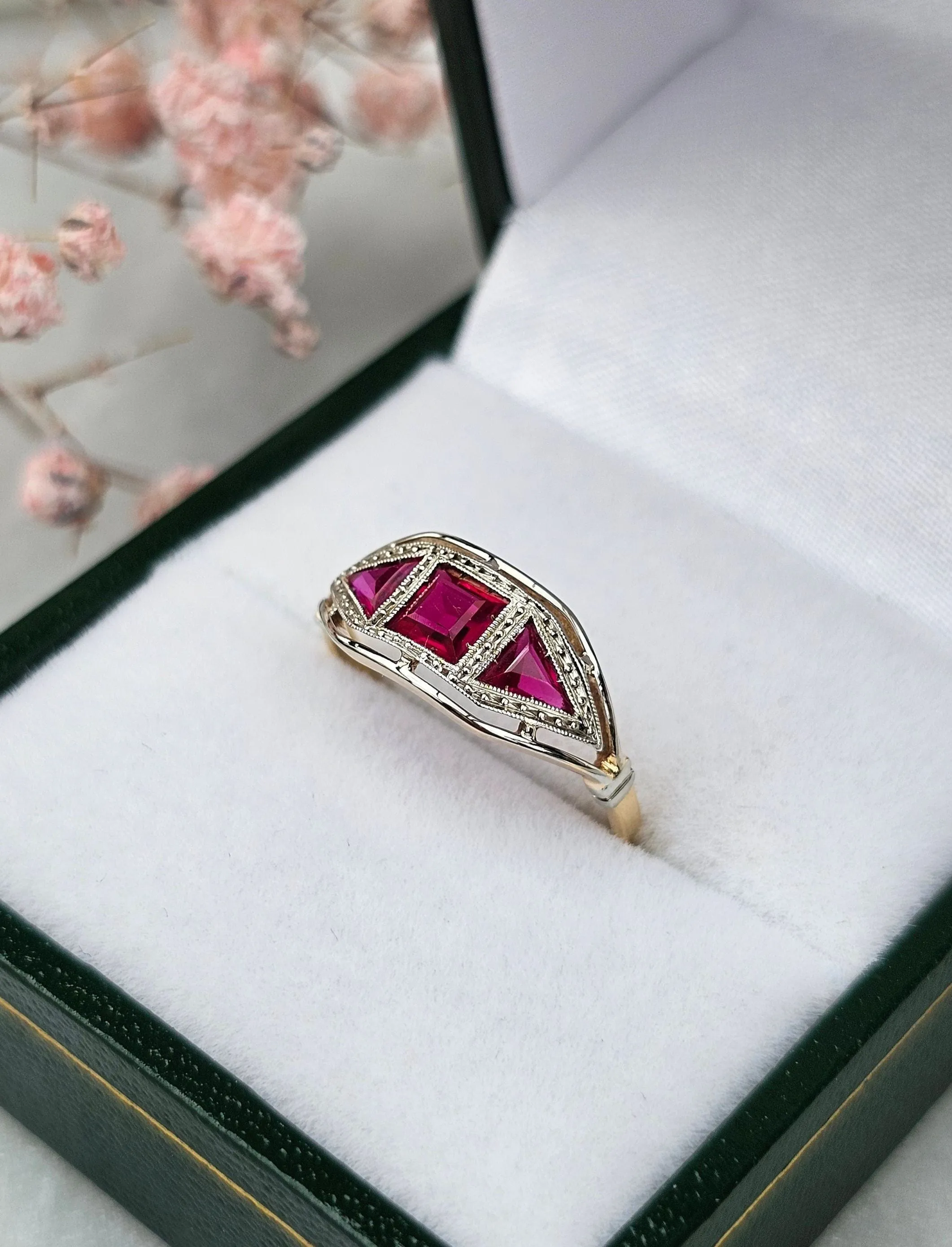 Bague Art Déco 2 ors, rubis sold by 58 Facettes product image thumbnail 5