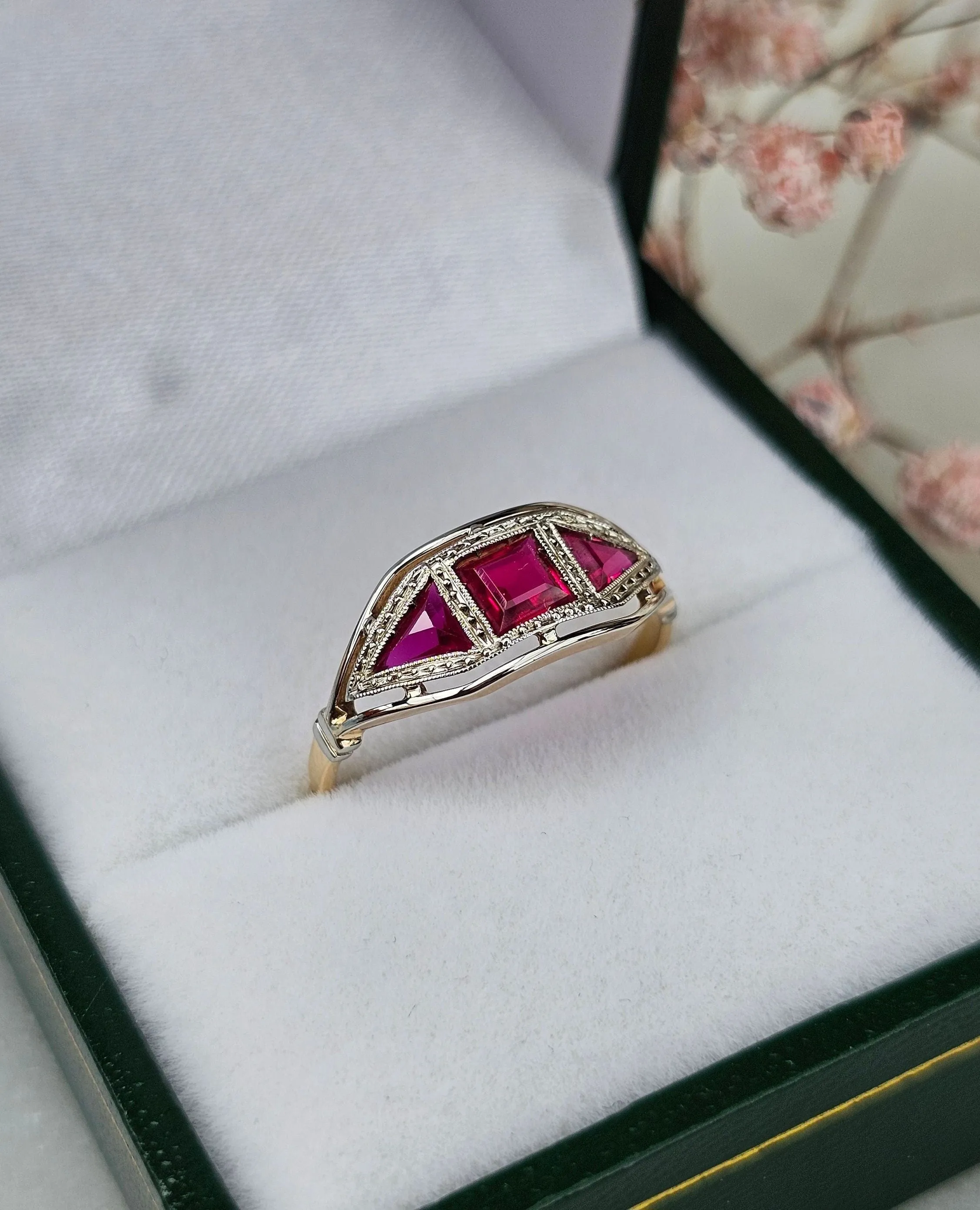 Bague Art Déco 2 ors, rubis sold by 58 Facettes product image thumbnail 4