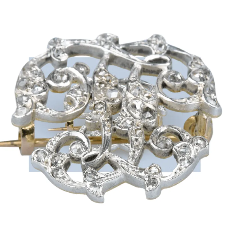 Broche en or et argent sold by 58 Facettes