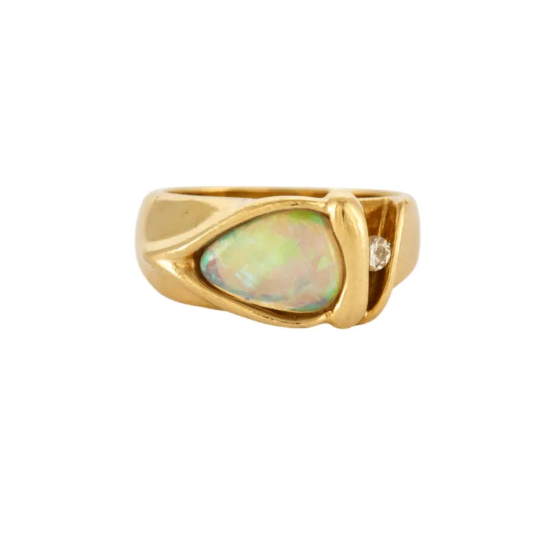 Bague or jaune opale sold by 58 Facettes