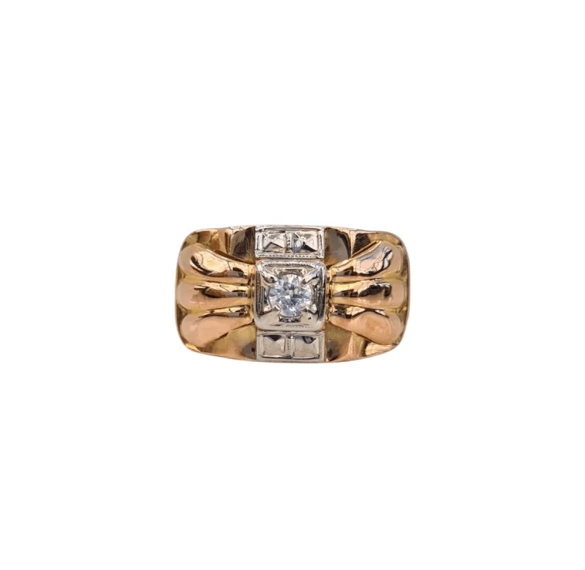 Bague ancienne 1940 Or made by 58 Facettes