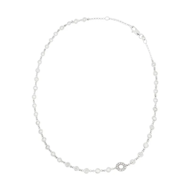 Collier en or blanc et diamants sold by 58 Facettes
