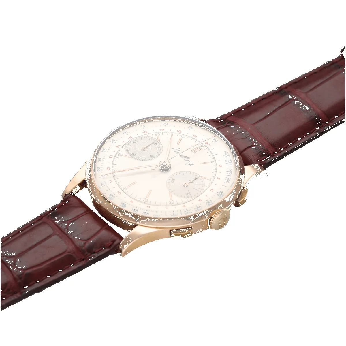 BREITLING - Montre Chronographe or rose sold by 58 Facettes product image thumbnail 5