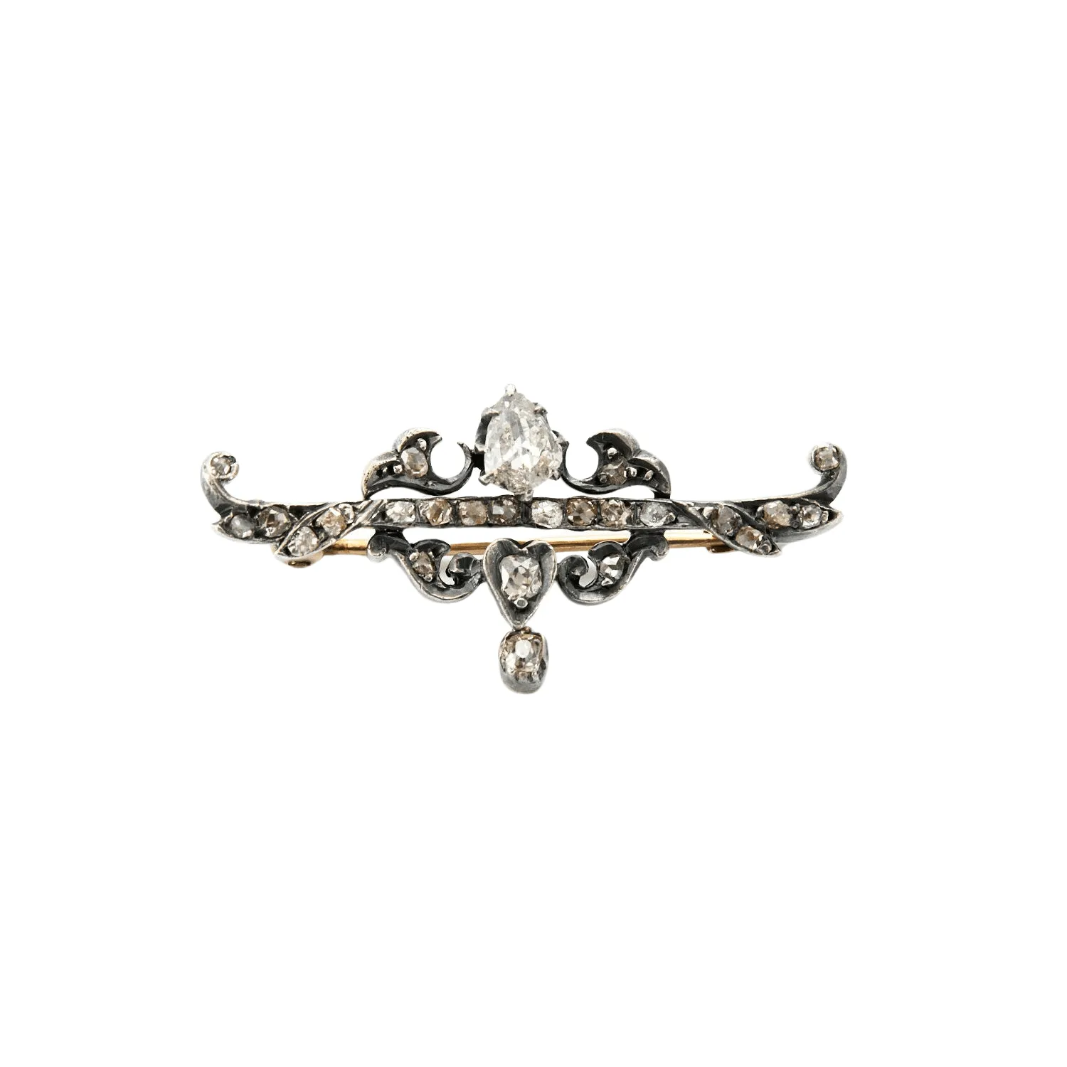 Broche Volutes diamants sold by 58 Facettes